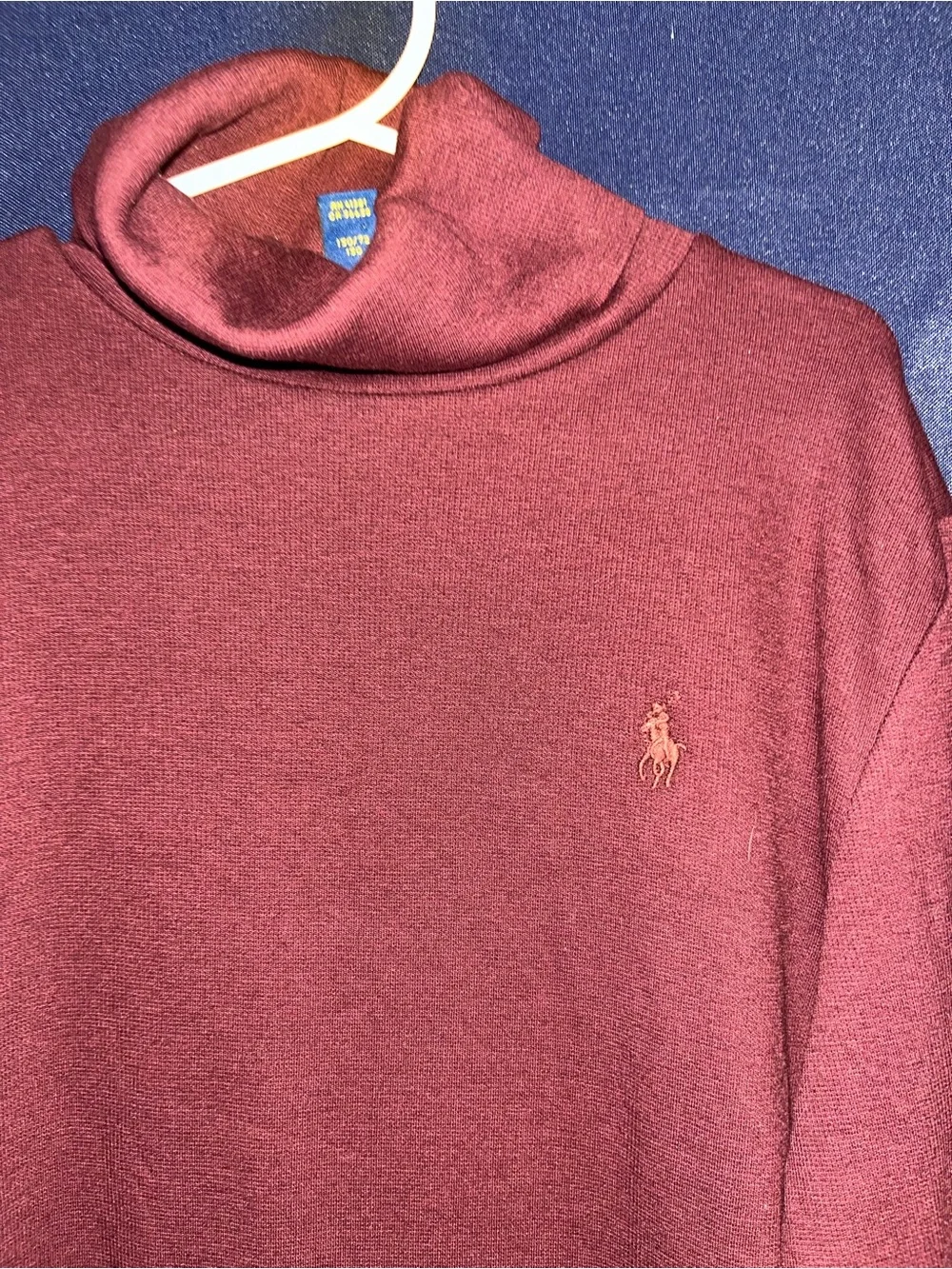 Polo by Ralph Lauren Men's Brick Red Turtleneck Sweater